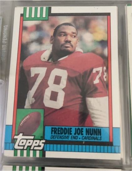 1990 Topps #447 Freddie Joe Nunn Phoenix Cardinals — front