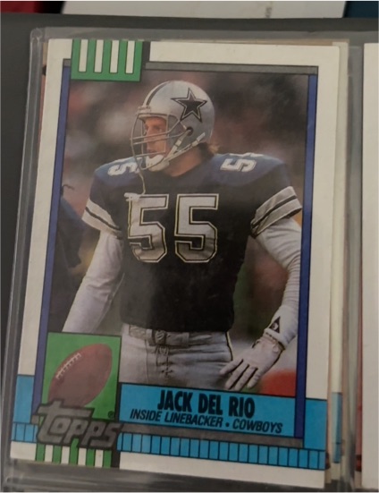 1990 Topps #488 Jack Del Rio — front