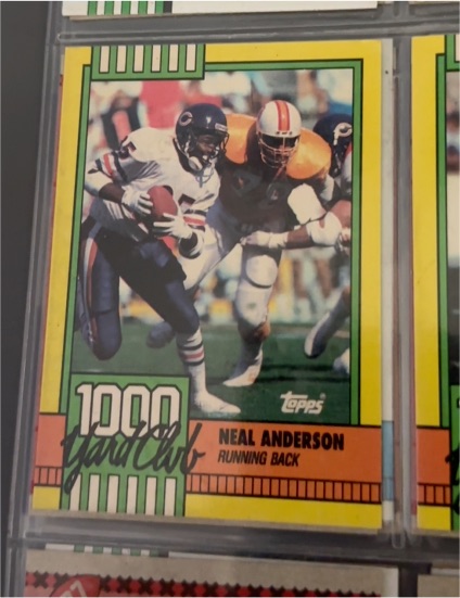 1990 Topps 1000 Yard Club #8 Neal Anderson — front