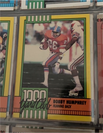 1990 Topps 1000 Yard Club #17 Bobby Humphrey — front