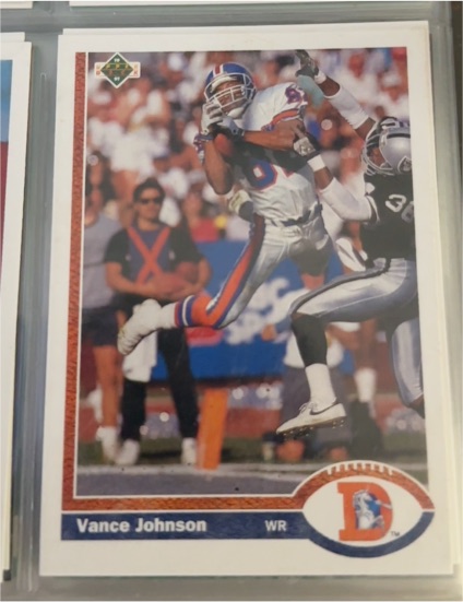 1991 Upper Deck #122 Vance Johnson — front