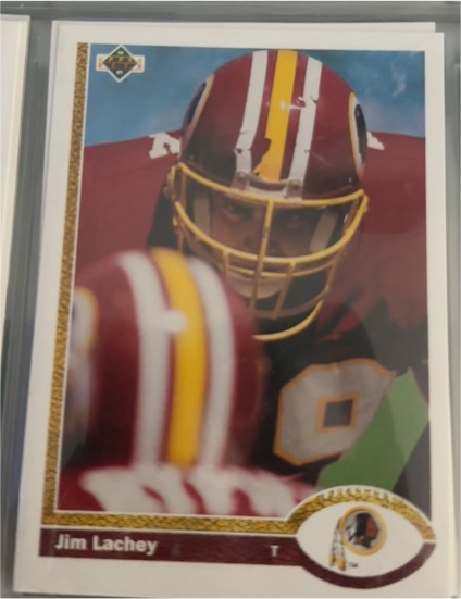 1991 Upper Deck #102 Jim Lachey Washington Redskins — front
