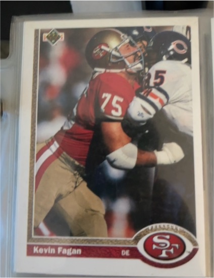 1991 Upper Deck #59 Kevin Fagan — front