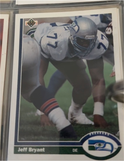 1991 Upper Deck #338 Jeff Bryant Seattle Seahawks — front