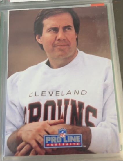 1991 Pro Line Portraits #115 Bill Belichick — front