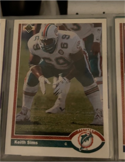 1991 Upper Deck #385 Keith Sims — front