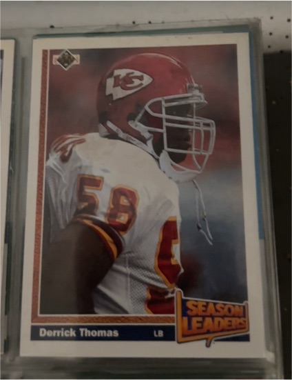 1991 Upper Deck #404 Derrick Thomas — front