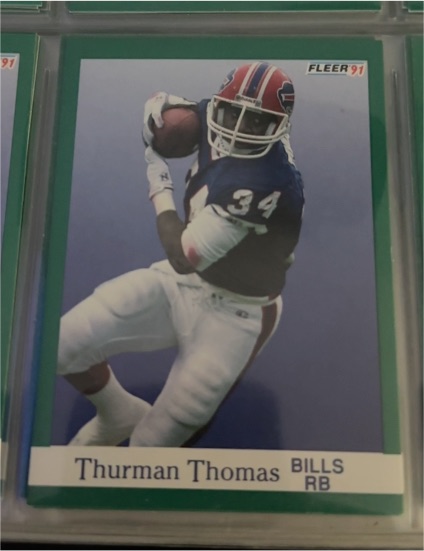 1991 Fleer #14 Thurman Thomas — front