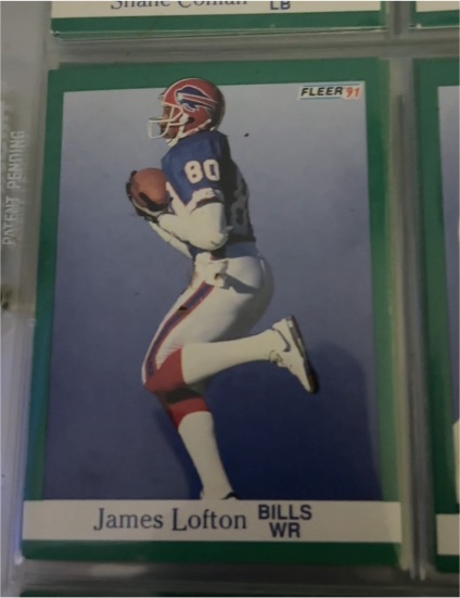 1991 Fleer #4 James Lofton Buffalo Bills — front