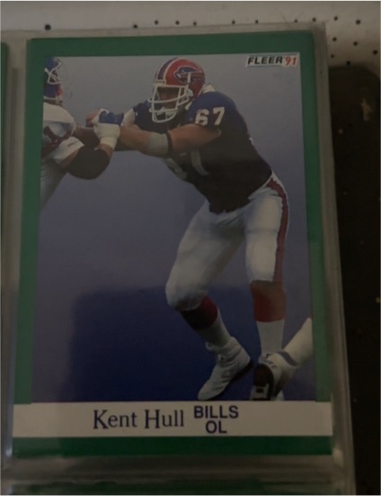 1991 Fleer #67 Kent Hull — front
