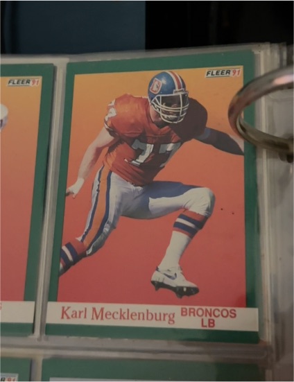 1991 Fleer #52 Karl Mecklenburg — front