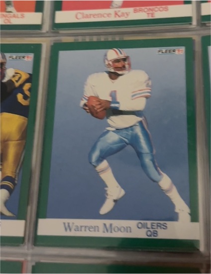 1991 Fleer #70 Warren Moon — front