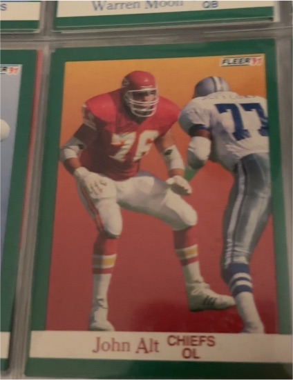 1991 Fleer Football #88 John Alt — front