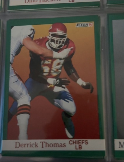 1991 Fleer #100 Derrick Thomas — front