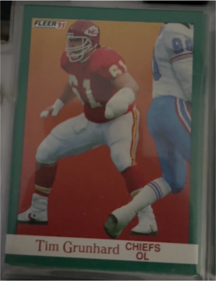 1991 Fleer #90 Tim Grunhard — front