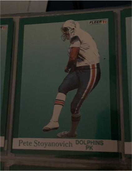 1991 Fleer #132 Pete Stoyanovich — front