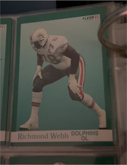 1991 Fleer #133 Richmond Webb — front
