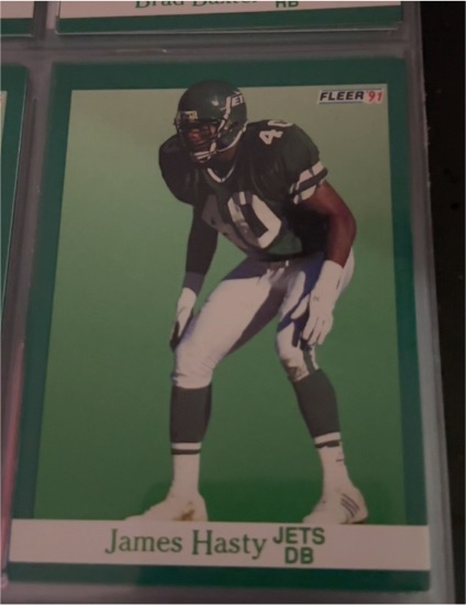 1991 Fleer #150 James Hasty — front