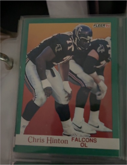 1991 Fleer #203 Chris Hinton — front