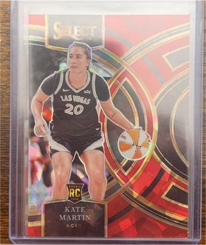 2024 Panini Select WNBA #144 Kate Martin Premier Red & Blue Prizm Rookie RC — front