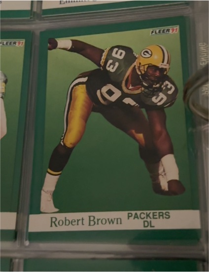 1991 Fleer #250 Robert Brown — front