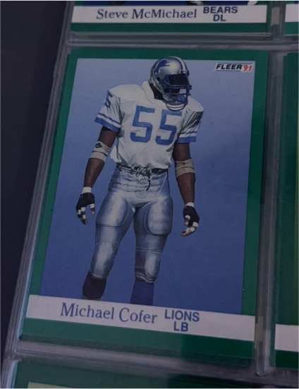 1991 Fleer # Michael Cofer — front
