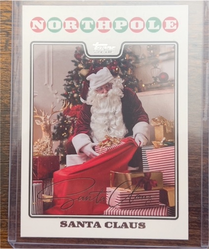 2008 Topps Holiday North Pole Santa Claus — front