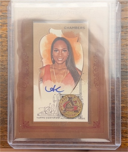 2023 Topps Allen & Ginter Mini Framed Auto #MA-AC Ari Chambers — front