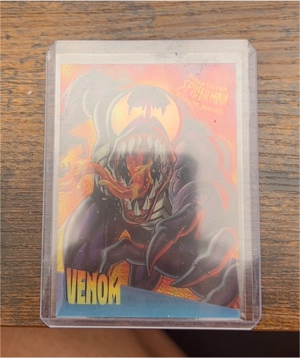 1995 Fleer Ultra Spider-Man Clear Chrome #10 Venom — front