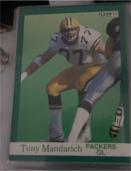 1991 Fleer #257 Tony Mandarich — front