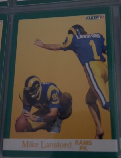 1991 Fleer #271 Mike Lansford — front