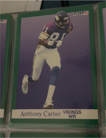 1991 Fleer #279 Anthony Carter — front