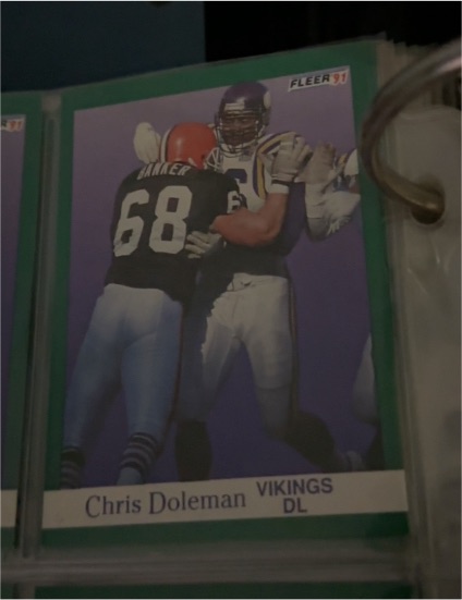 1991 Fleer #280 Chris Doleman — front