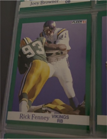 1991 Fleer #281 Rick Fenney — front