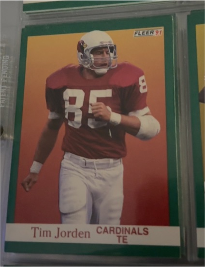 1991 Fleer #341 Tim Jorden — front