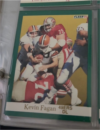 1991 Fleer #354 Kevin Fagan — front
