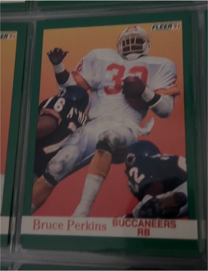 1991 Fleer Football #379 Bruce Perkins — front
