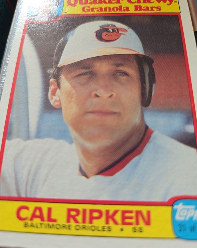 1986 Topps Quaker Chewy Granola Bars #31 Cal Ripken — front