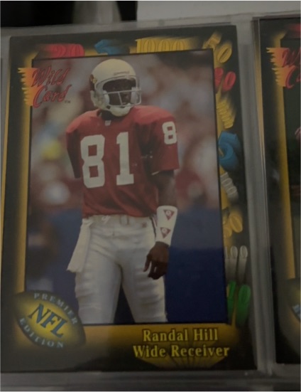 1991 Wild Card #18 Randal Hill — front