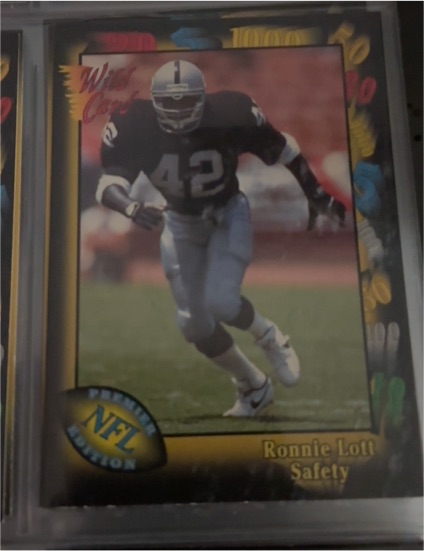 1991 Wild Card #57 Ronnie Lott — front