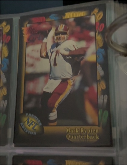 1991 Wild Card #51 Mark Rypien — front