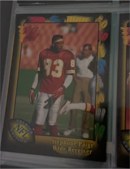 1991 Wild Card Premier NFL Edition #25 Stephone Paige — front