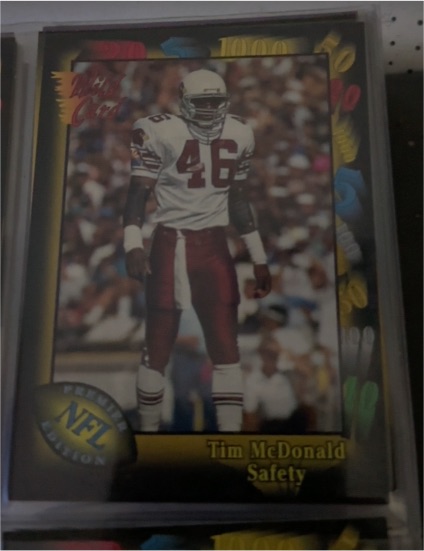 1991 Wild Card #75 Tim McDonald — front