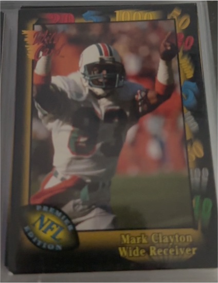 1991 Wild Card #99 Mark Clayton — front