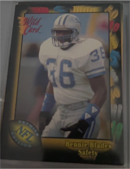 1991 Wild Card #90 Bennie Blades — front