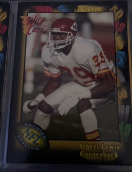 1991 Wild Card # unknown Albert Lewis — front