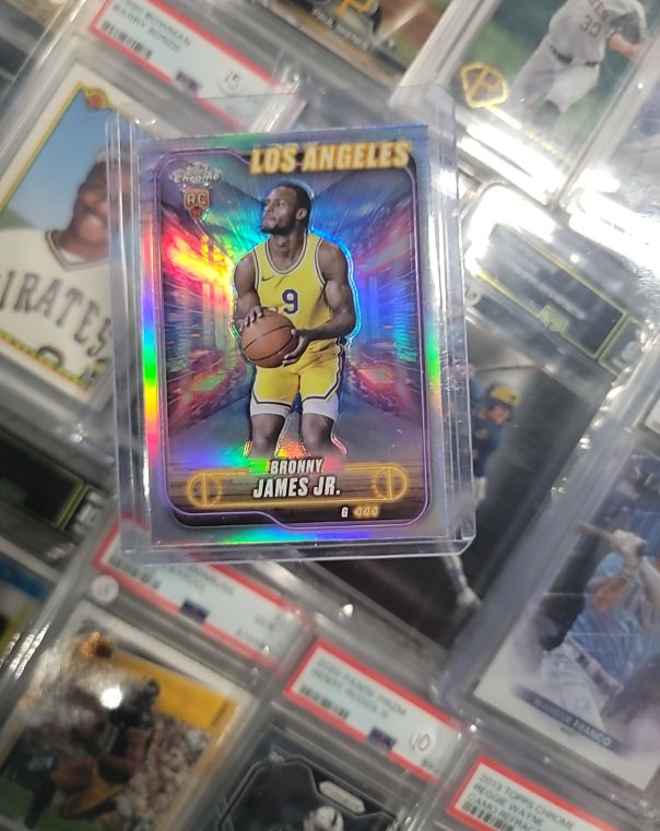 2024-25 Topps Chrome #149 Bronny James Jr. — front