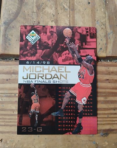 1998 Upper Deck Choice NBA Finals Shots #1 Michael Jordan — front