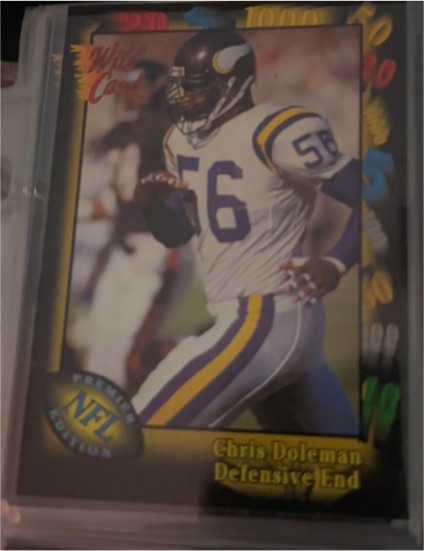 1991 Wild Card #111 Chris Doleman — front
