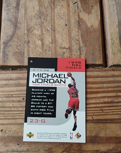 1998 Upper Deck Choice #23-G Michael Jordan NBA Finals Shots — front